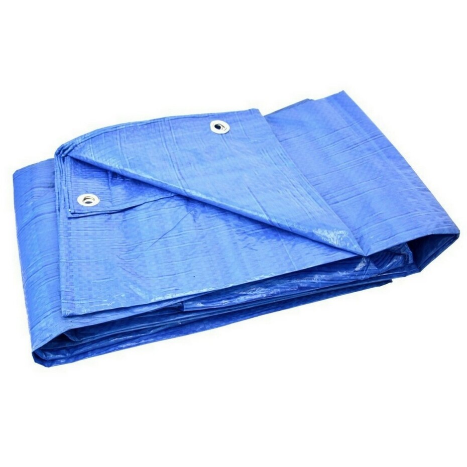 GEKO Nepromokavá krycí plachta s oky Standard modrá, 12 x 15 m - main (0)