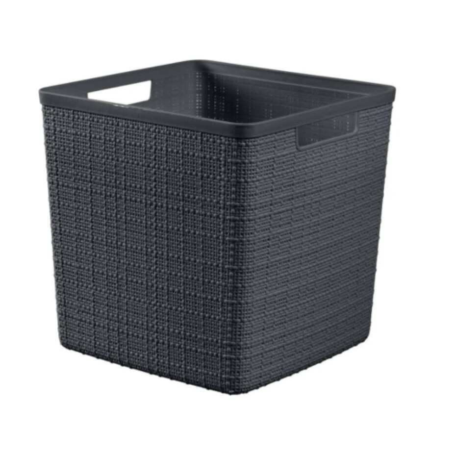 Curver Košík Jute kostka, tm. šedá - main (0)