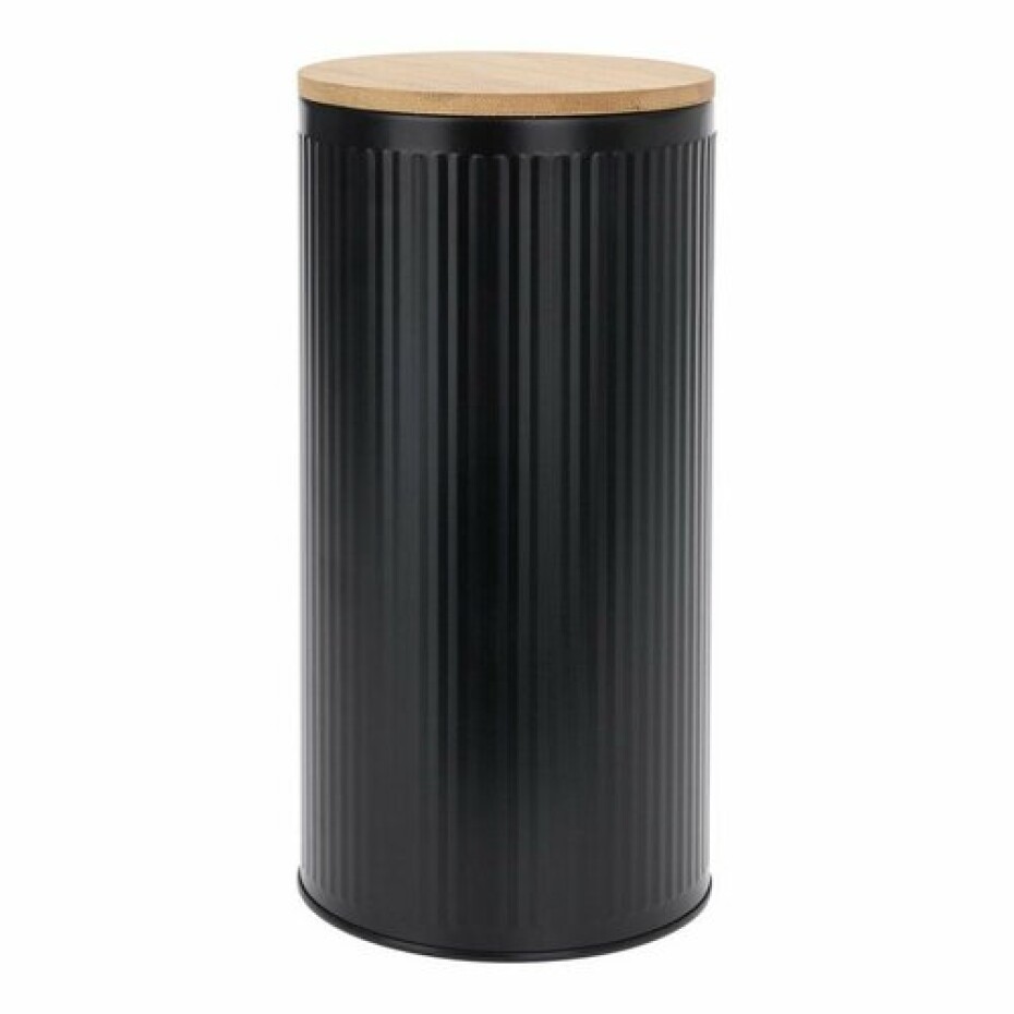 Plechová dóza s bambusovým víkem Black 1,6 l, pr. 10,8 cm - main (0)