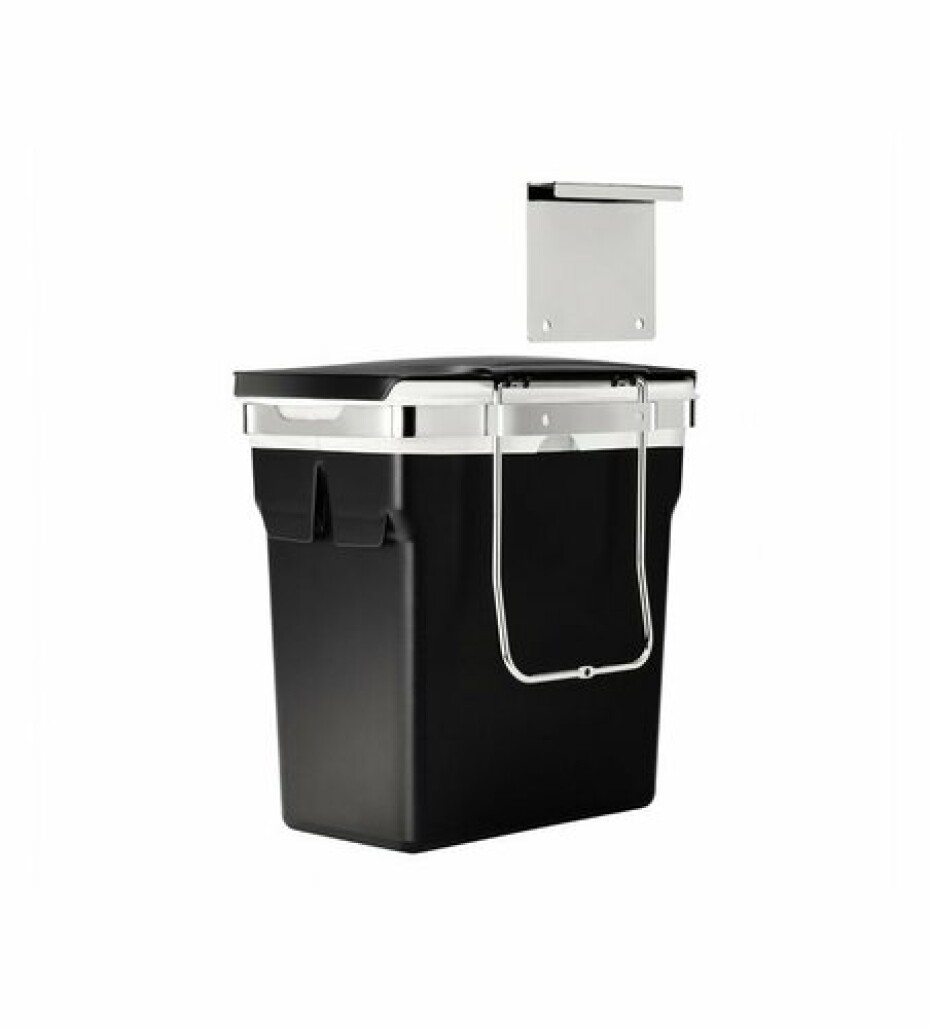 Vestavný odpadkový koš Simplehuman – 10 l, chromovaná ocel, plastový kbelík - main (2)
