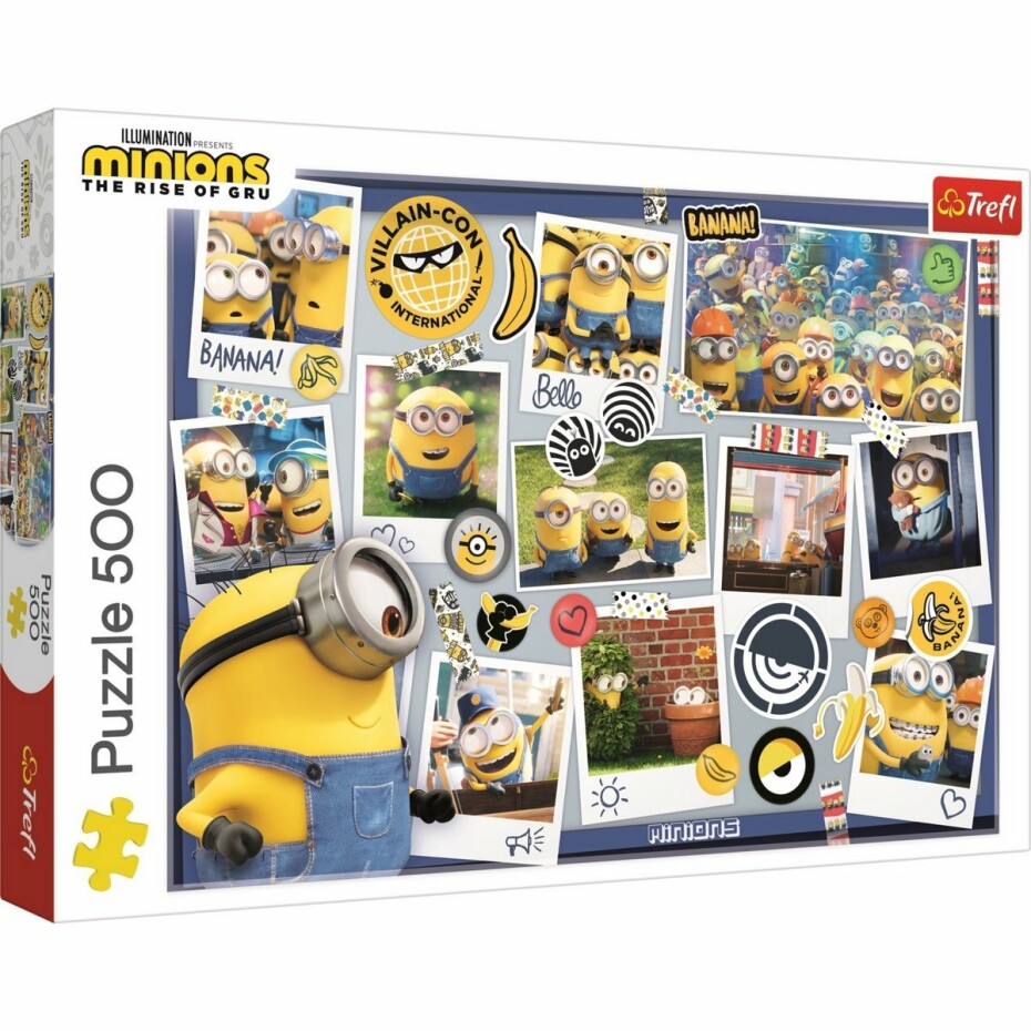 Trefl Puzzle Mimoni Bláznivá foto kolekce, 500 dílků - main (1)