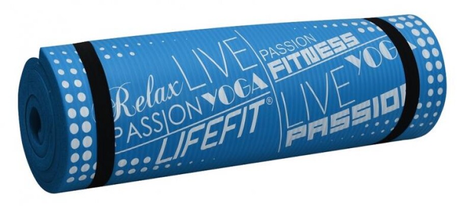 Lifefit Podložka YOGA MAT EXKLUZIV PLUS, 180x60x1.5cm, modrá - main (0)