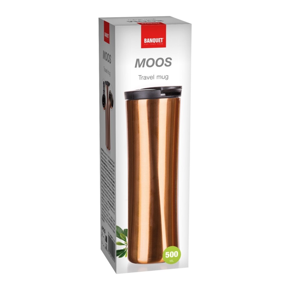 Banquet Hrnek cestovní dvoustěnný MOOS 0,5 l, měděná - main (4)
