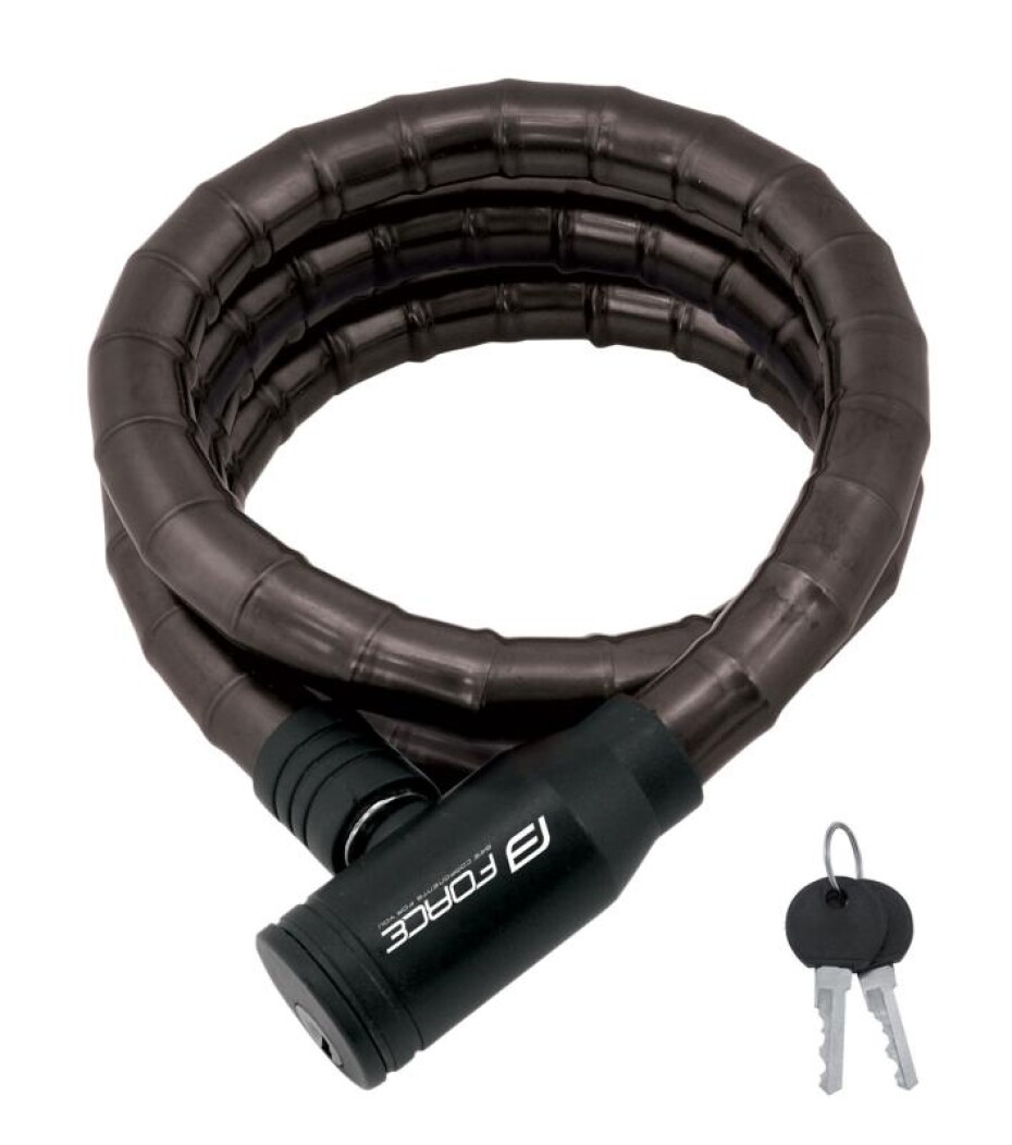 Force Zámek článkový bez držáku 150cm/18mm, černý - main (0)