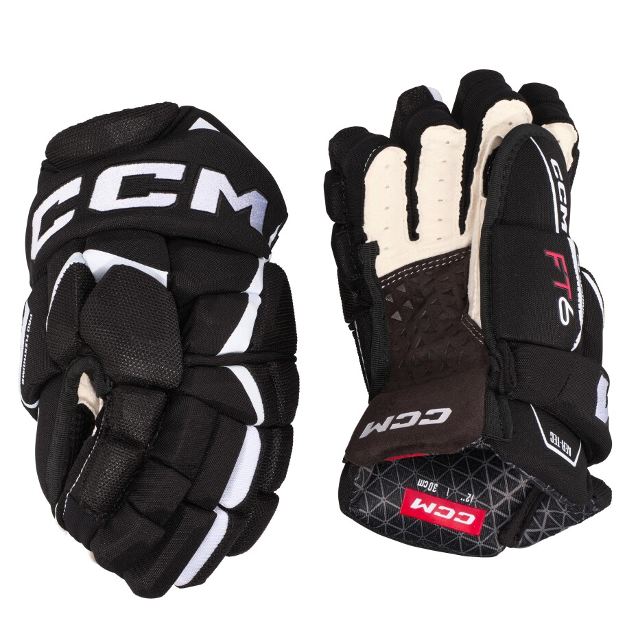 Hokejové rukavice CCM JetSpeed FT6 Black/White Senior 15 palců - main (2)