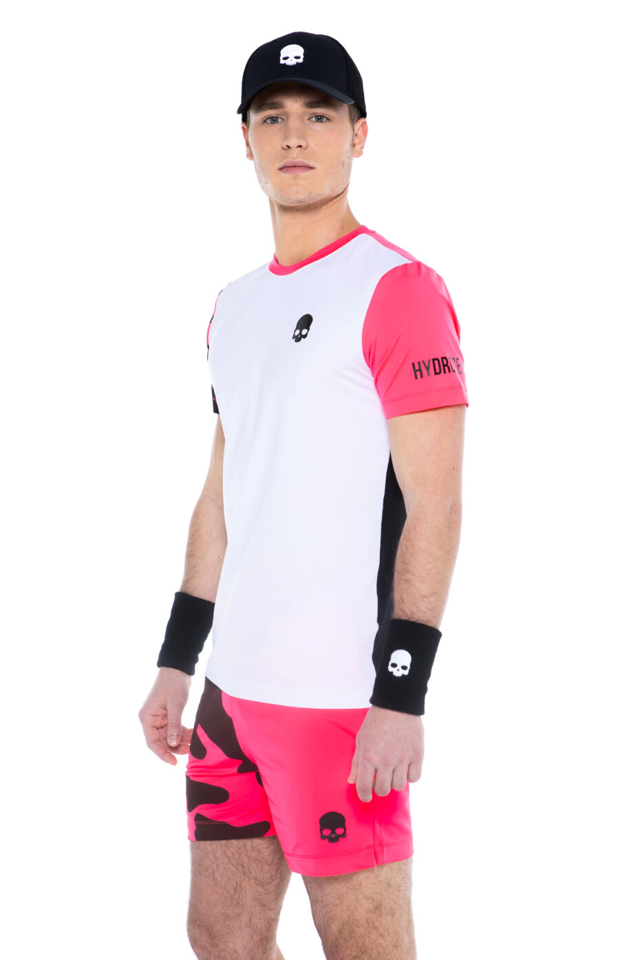 Pánské tričko Hydrogen  Tech Camo Tee White/Fuchsia Fluo L - main (6)
