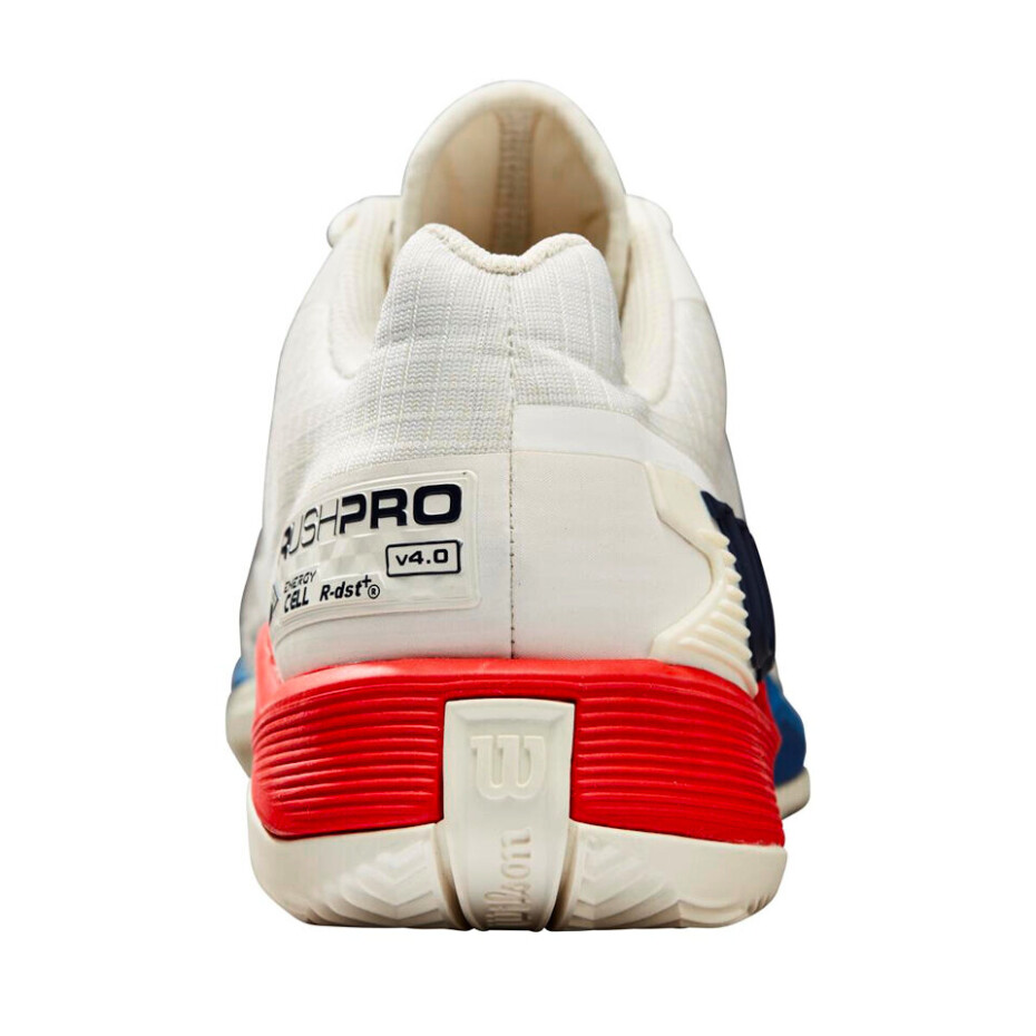 Pánská tenisová obuv Wilson Rush Pro 4.0 Clay Snow White/Wilson Red  EUR 40 2/3 - main (3)