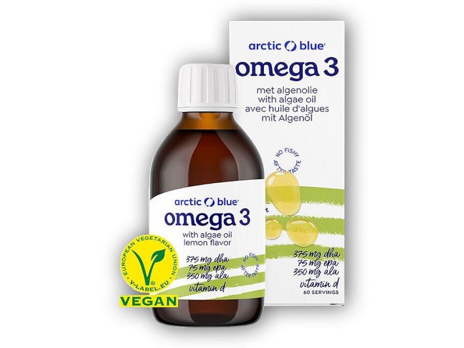 Arctic blue Vegan Omega 3-6-9 Algae 150ml Konopný olej+olej z mořské řasy+vit. D400 IU - main (0)