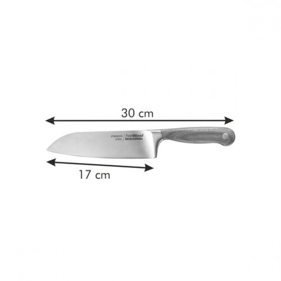 Tescoma Nůž Santoku FEELWOOD, 17 cm - main (4)