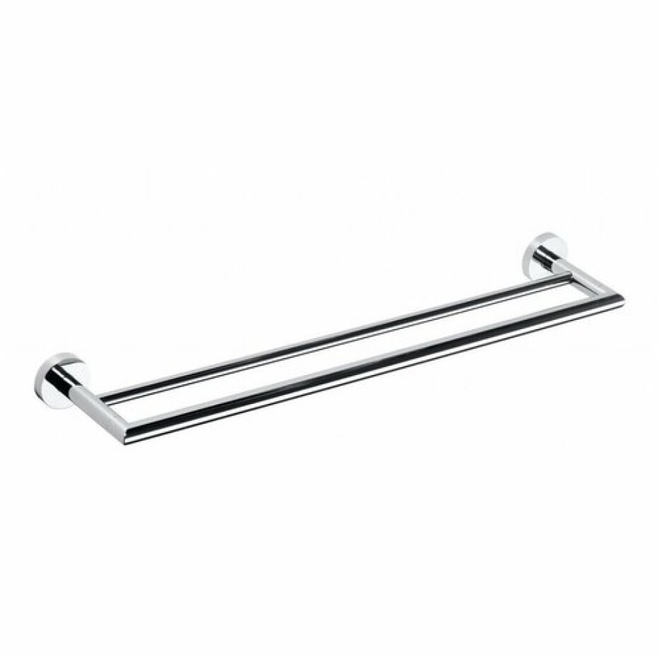 SAPHO XR401 X-Round dvojitý držák na ručníky 65,5 cm, stříbrná - main (0)