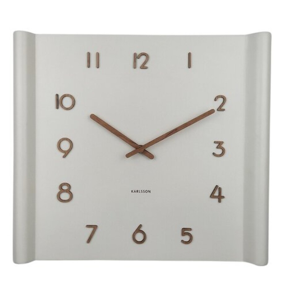 Karlsson 5960WH designové nástěnné hodiny 32 x 36 cm - main (0)