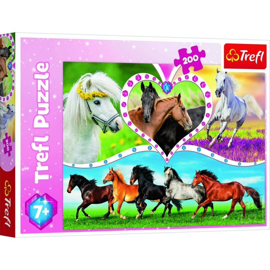 Trefl Puzzle Krásní koně 200 dílků - main (1)