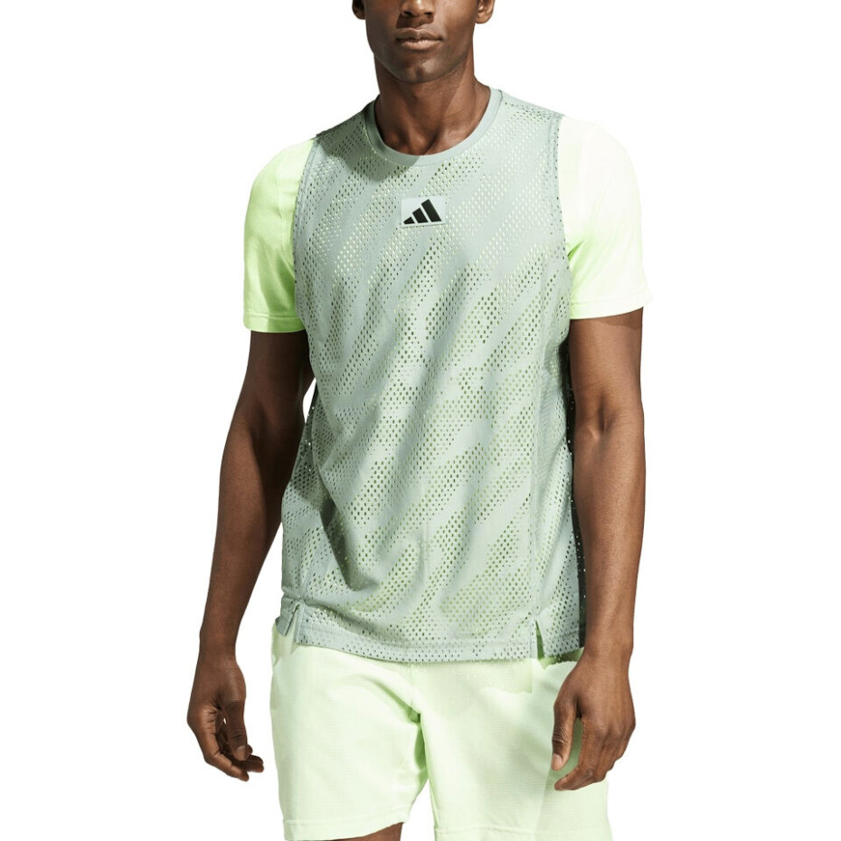 Pánské tričko adidas  MESH TEE PRO SILGRN/GRESPA M - main (3)