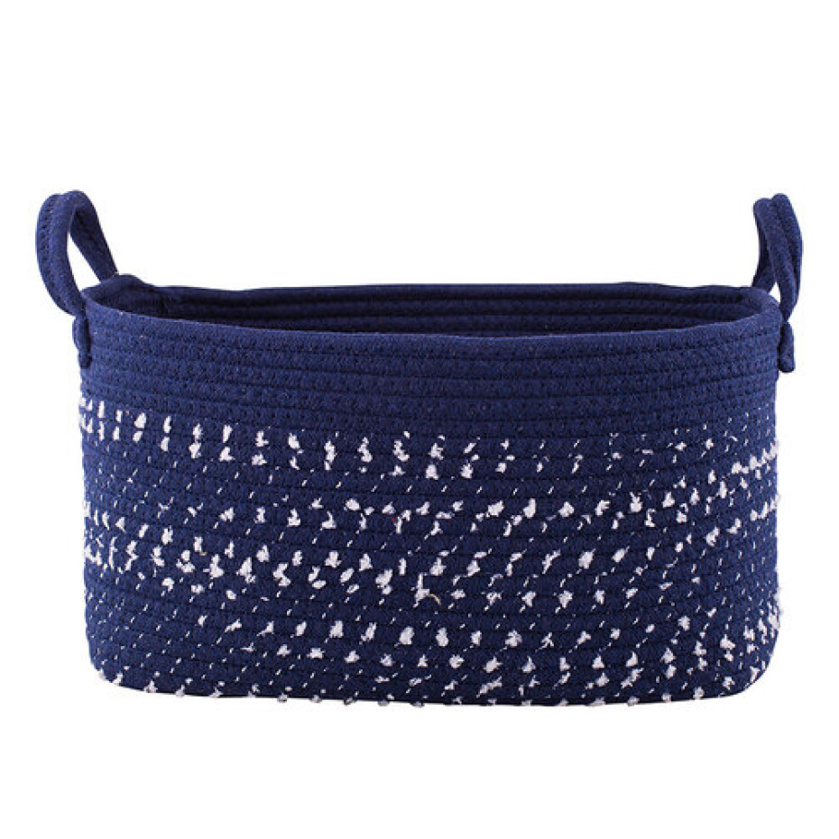 Altom Bavlněný hranatý košík Dark blue, 24 x 34 x 18 cm, M - main (1)