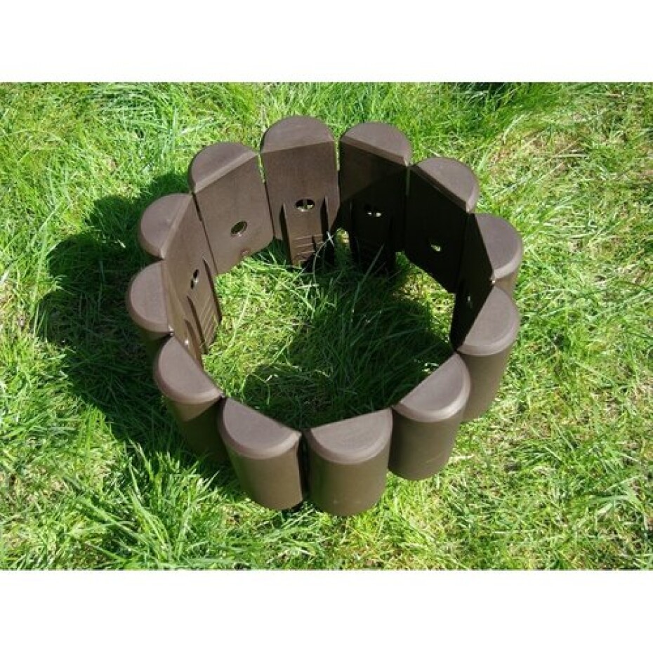 Zahradní palisáda půl-kolíková, 2,15m - Hnědá - main (3)
