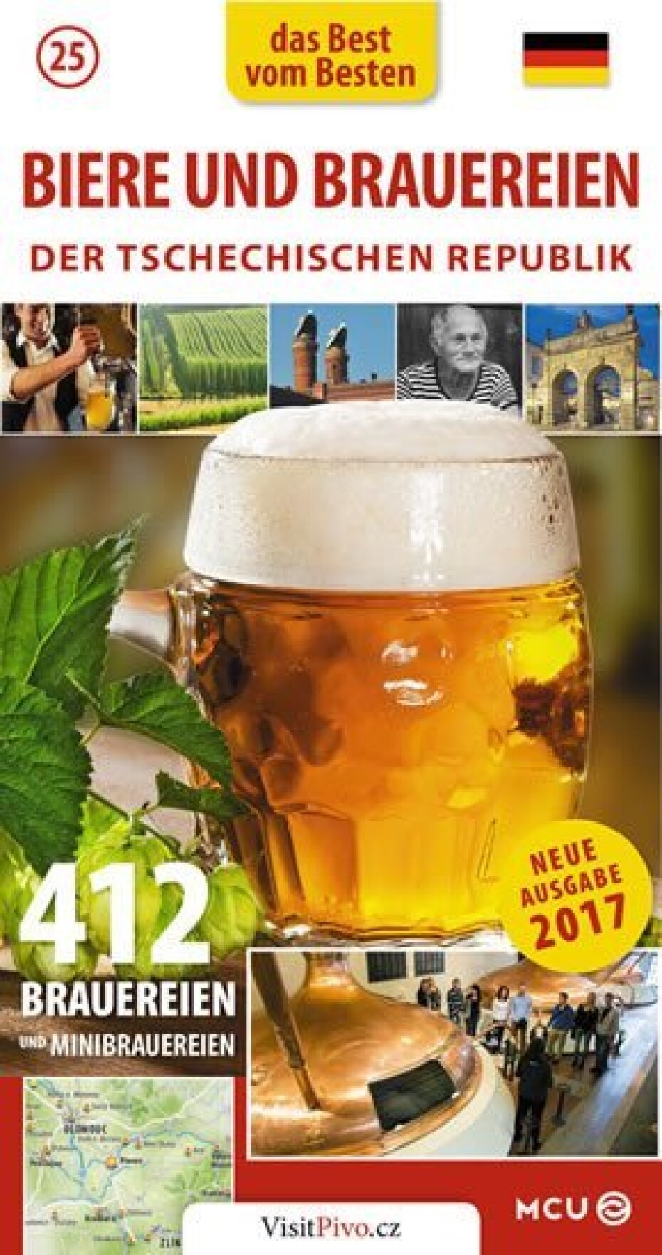Pivo a pivovary Čech, Moravy a Slezska - kapesní průvodce/německy - Jan Eliášek - main (0)