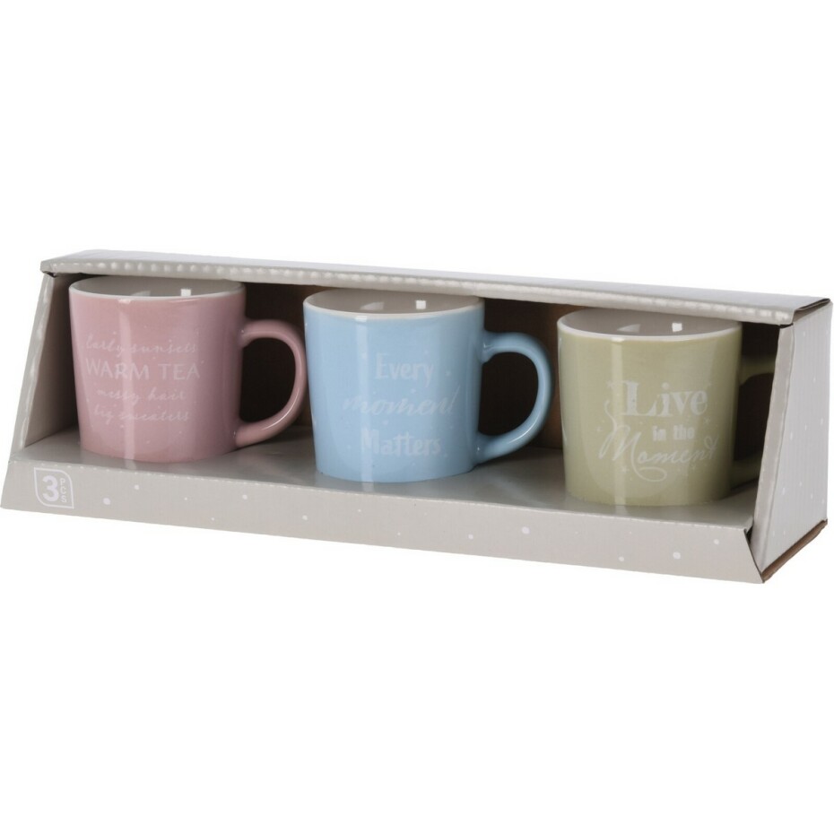 EH 3dílná sada porcelánových hrnků Tea time, 100 ml - main (1)