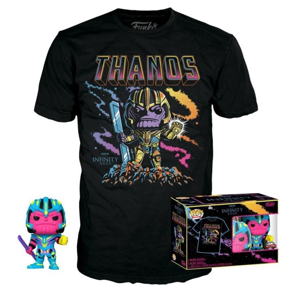Funko POP &amp; Tee: Marvel - Thanos BlackLight special edition (velikost trička L) - main (0)