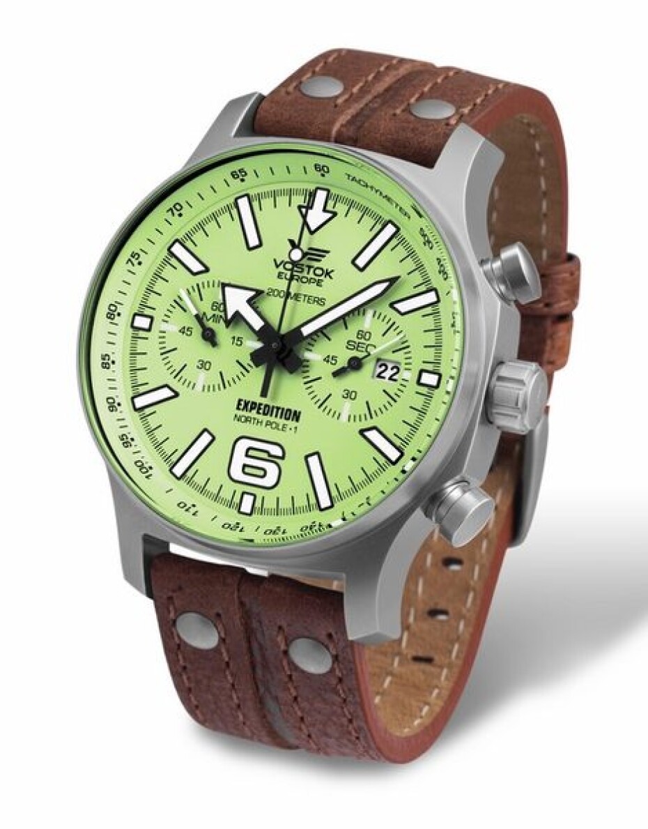 Kožený řemínek Vostok Europe pro Expedition - hnědý/matná spona - main (5)