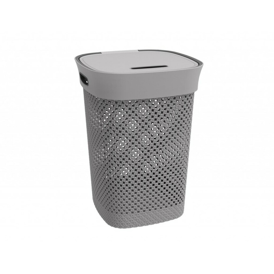 Aldotrade Koš na špinavé prádlo Woolly 50 l, šedá - main (0)