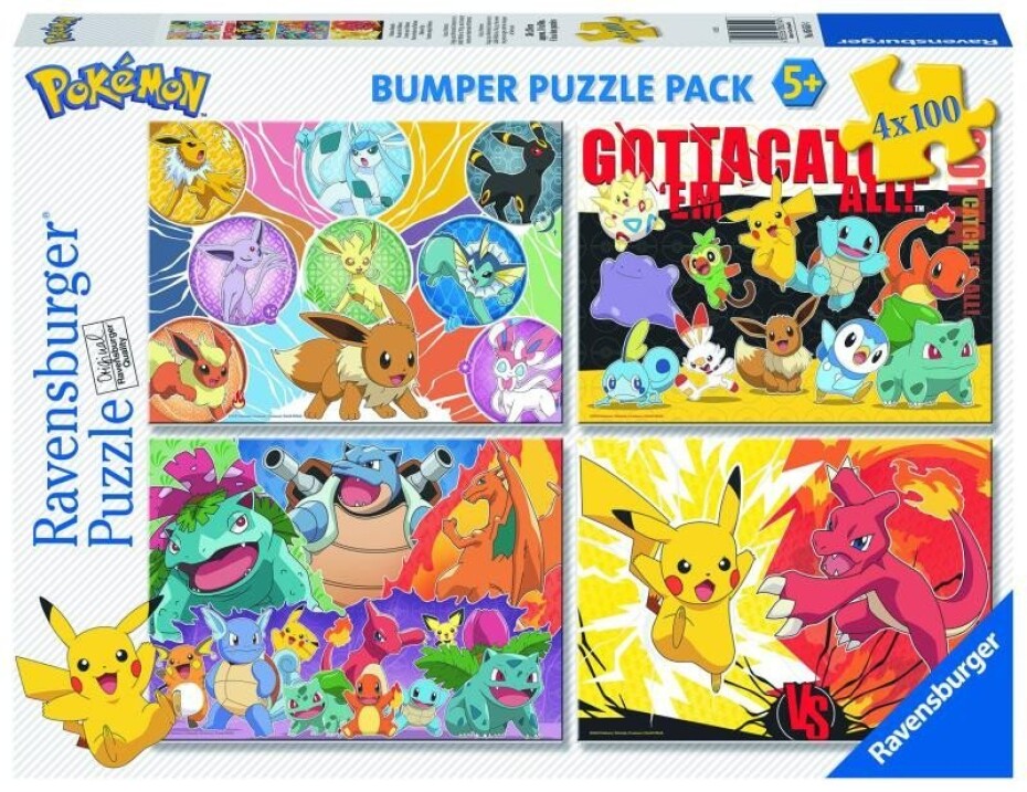 Puzzle Pokémon 4x100 dílků - main (0)