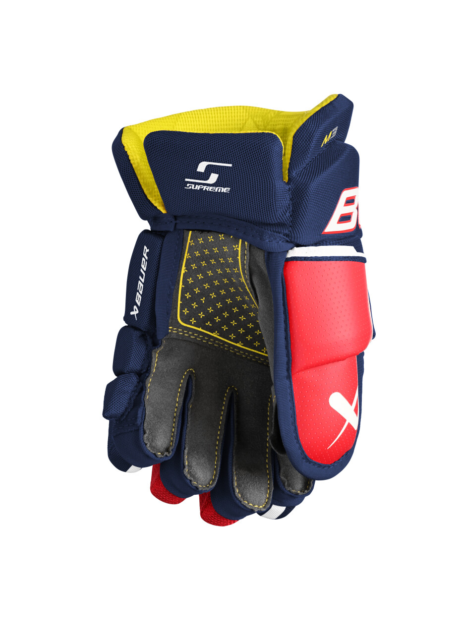 Hokejové rukavice Bauer Supreme M3 Navy/Red/White Junior 11 palců - main (1)