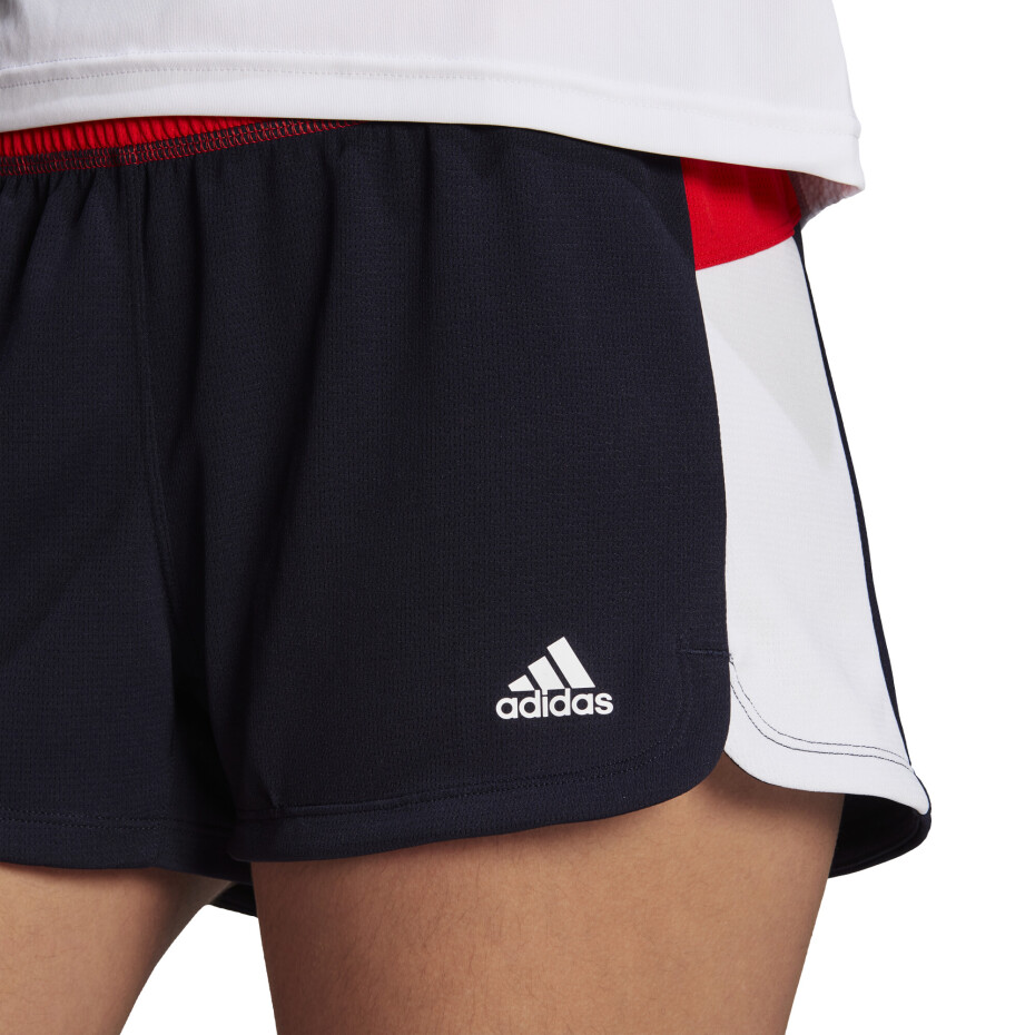 adidas dámské šortky Pacer Colorblock Legend Ink - main (1)