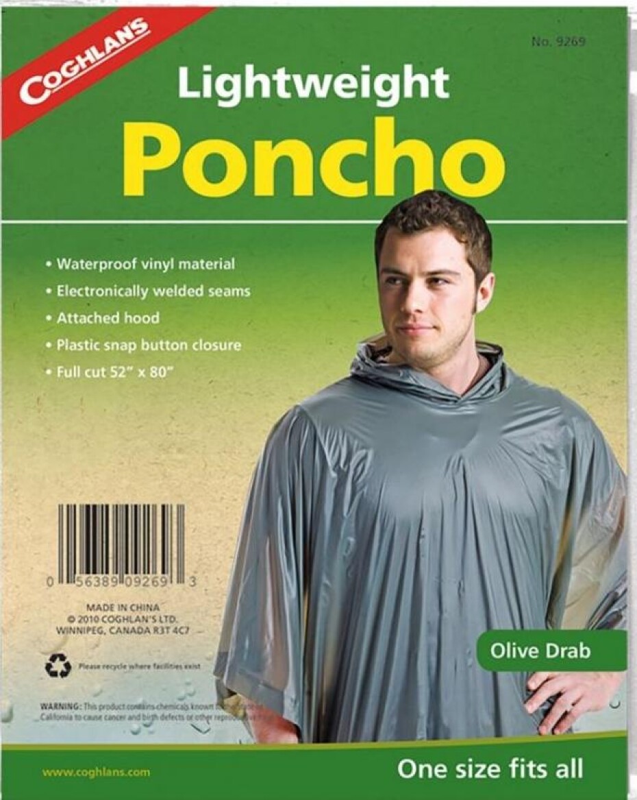 Coghlans pončo olivové Lightweight Poncho - main (0)