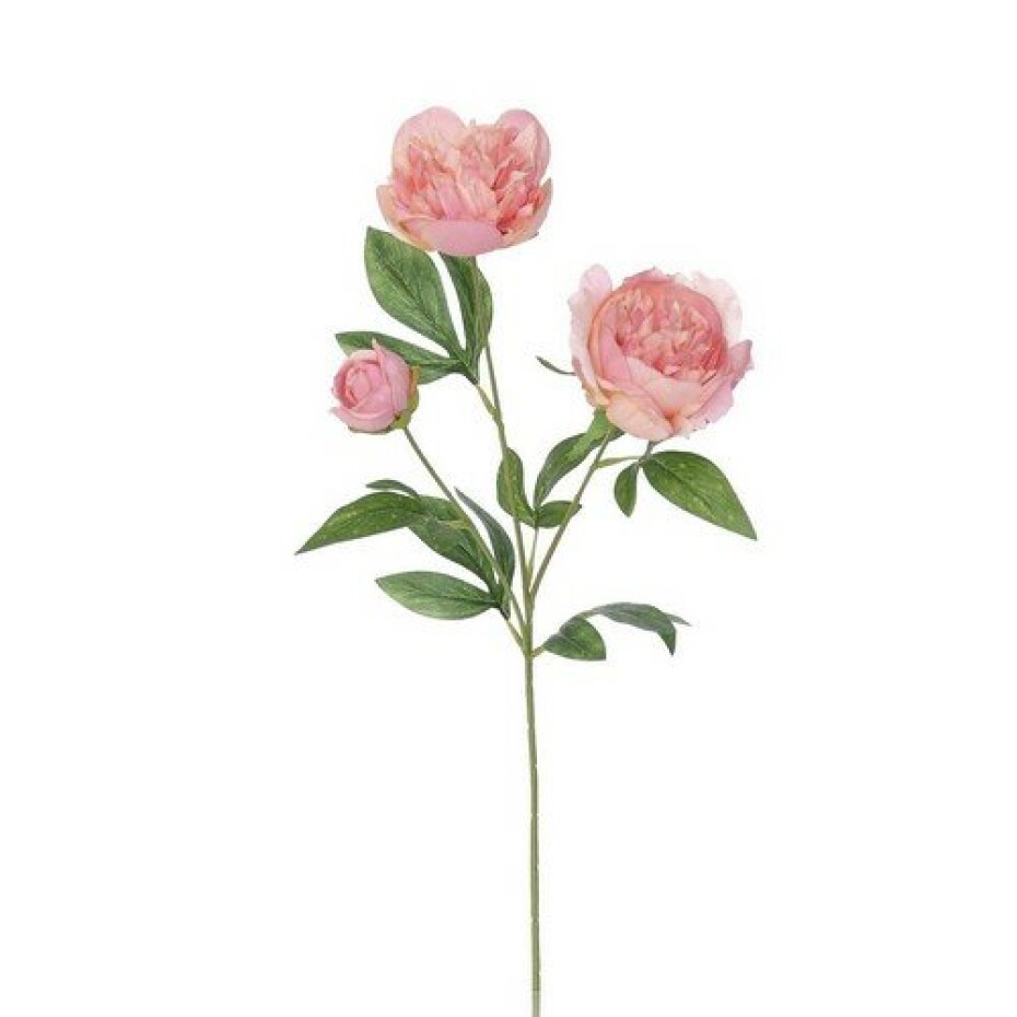 Umělá pivoňka, 67 cm, růžová - main (0)