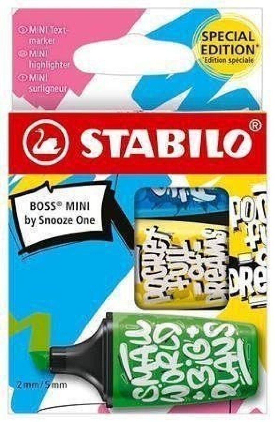 STABILO BOSS MINI by Snooze One - modrá, žlutá, zelená - main (0)