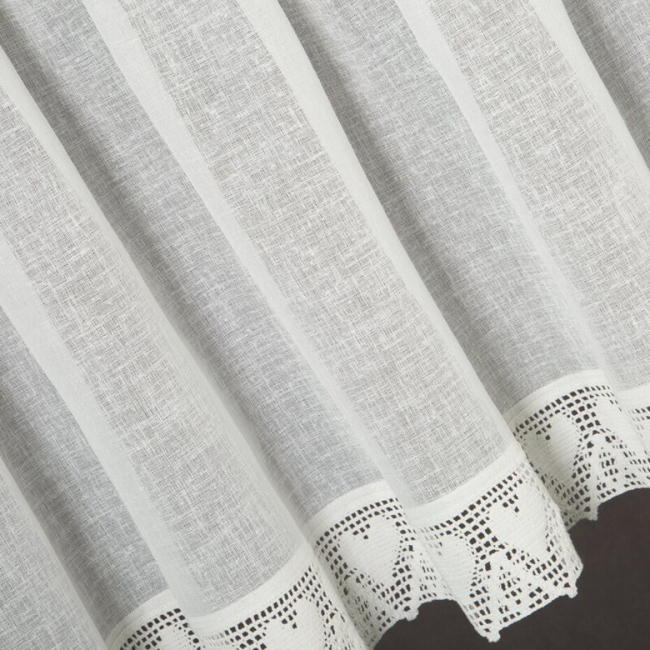 ArtFir Krátká záclona DORIS P | krémová 150 x 60 cm - main (5)