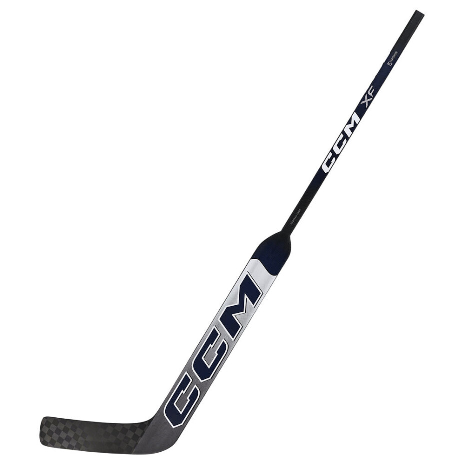 Kompozitová brankářská hokejka CCM Tacks XF White/Navy Senior 24 palců, L (normální gard) - main (0)