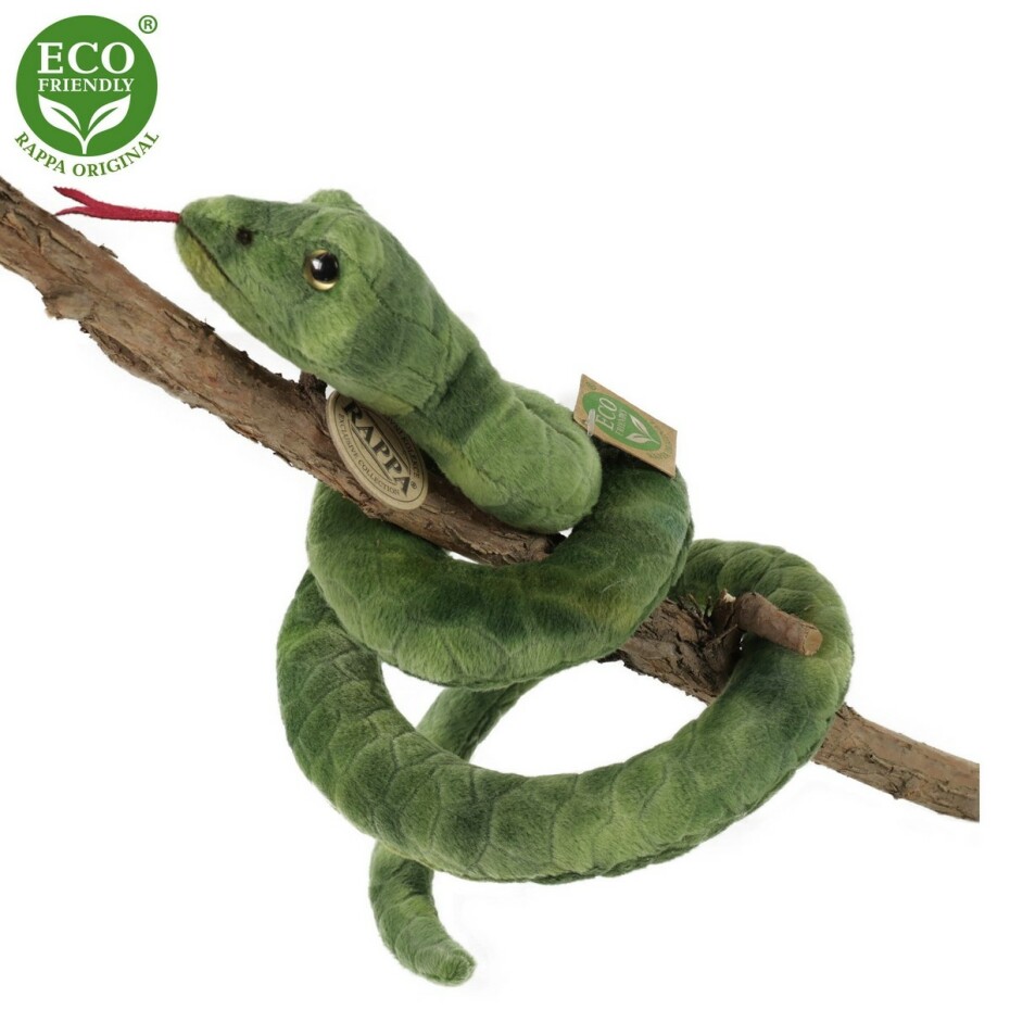Rappa Plyšový had zelený 90 cm ECO-FRIENDLY - main (3)