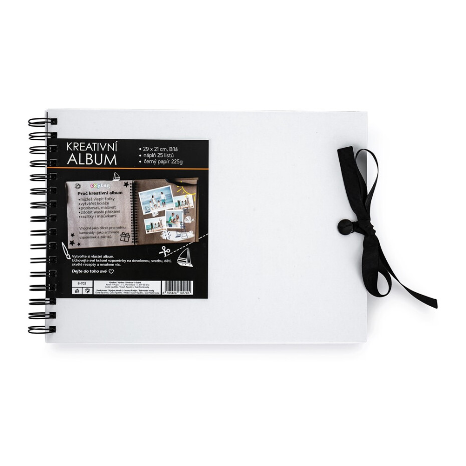 Kreativní album bílé 30 x 21,5 cm - main (0)