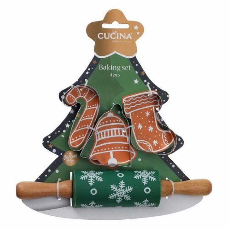 La Cucina 4dílná sada na pečení Stromeček - main (0)