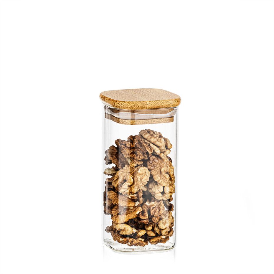 4Home Skleněná dóza na potraviny s víkem Bamboo, 300 ml, 300 ml - main (0)
