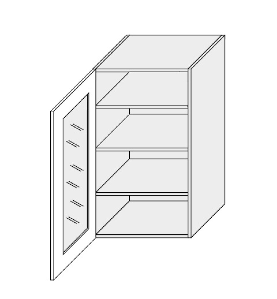 ArtExt Kuchyňská skříňka horní, W4S / 50 Amaro Barva korpusu: Grey - main (1)