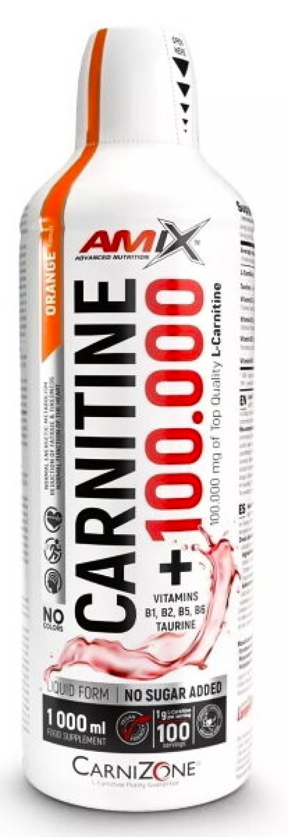 Amix Nutrition Carnitine 100.000 1000 ml pomeranč - main (3)