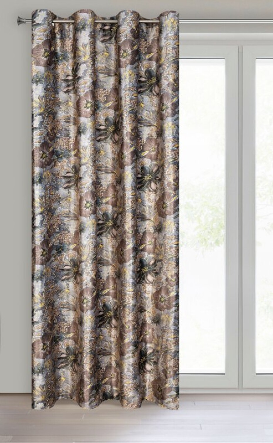 ArtFir Závěs DIANA K | šedá/hnědá 140 x 250 cm - main (2)