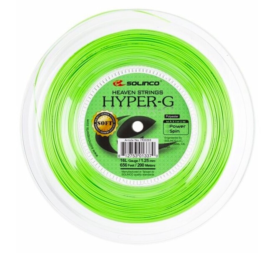 Tenisový výplet Solinco  Hyper-G Soft (200 m)  1,30 mm - main (0)