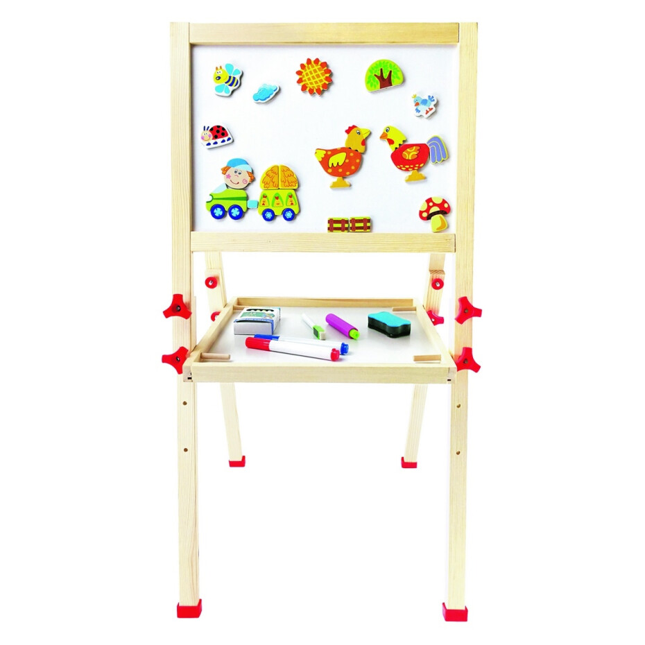 Bino Magnetická oboustranná tabule, 80 x 40 x 42 cm - main (1)