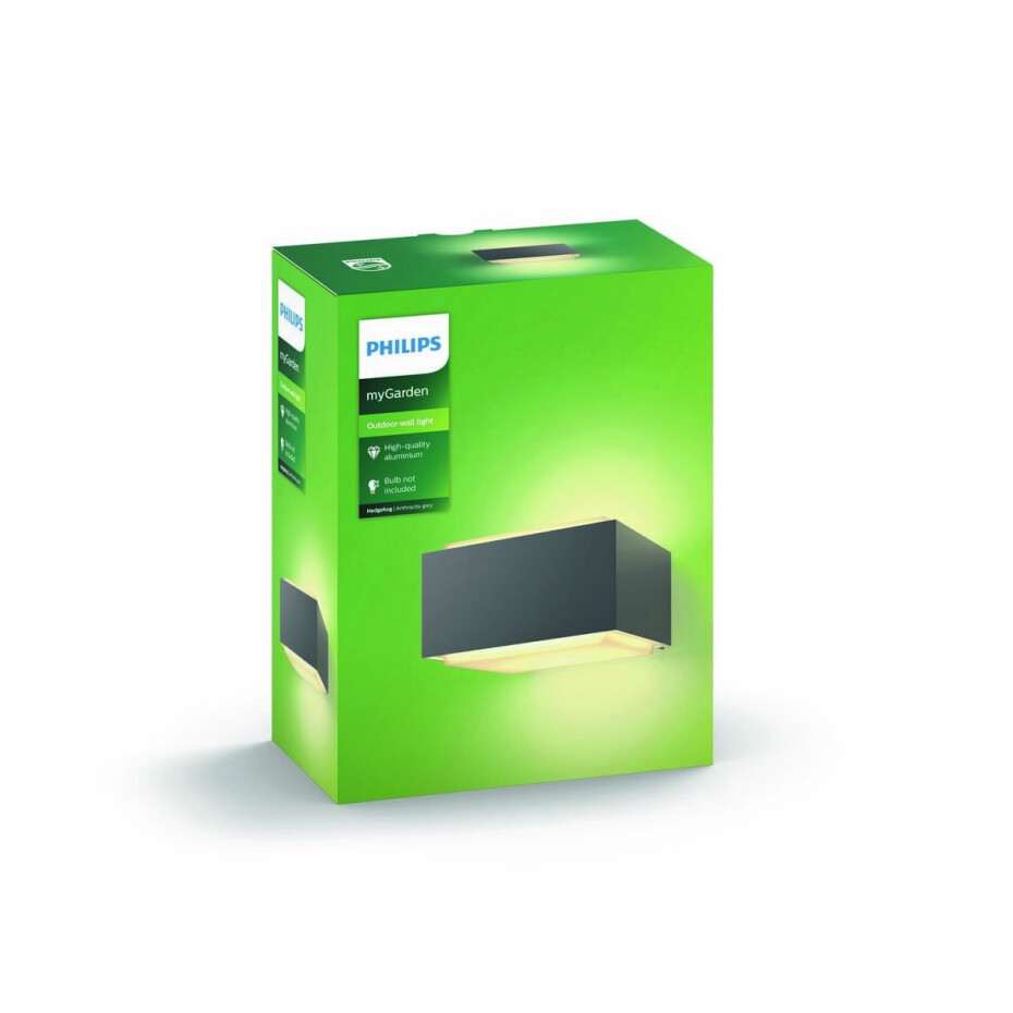 Philips 17337/93/PN Hedgehog Venkovní nástěnné svítidlo 18 cm, antracit - main (4)