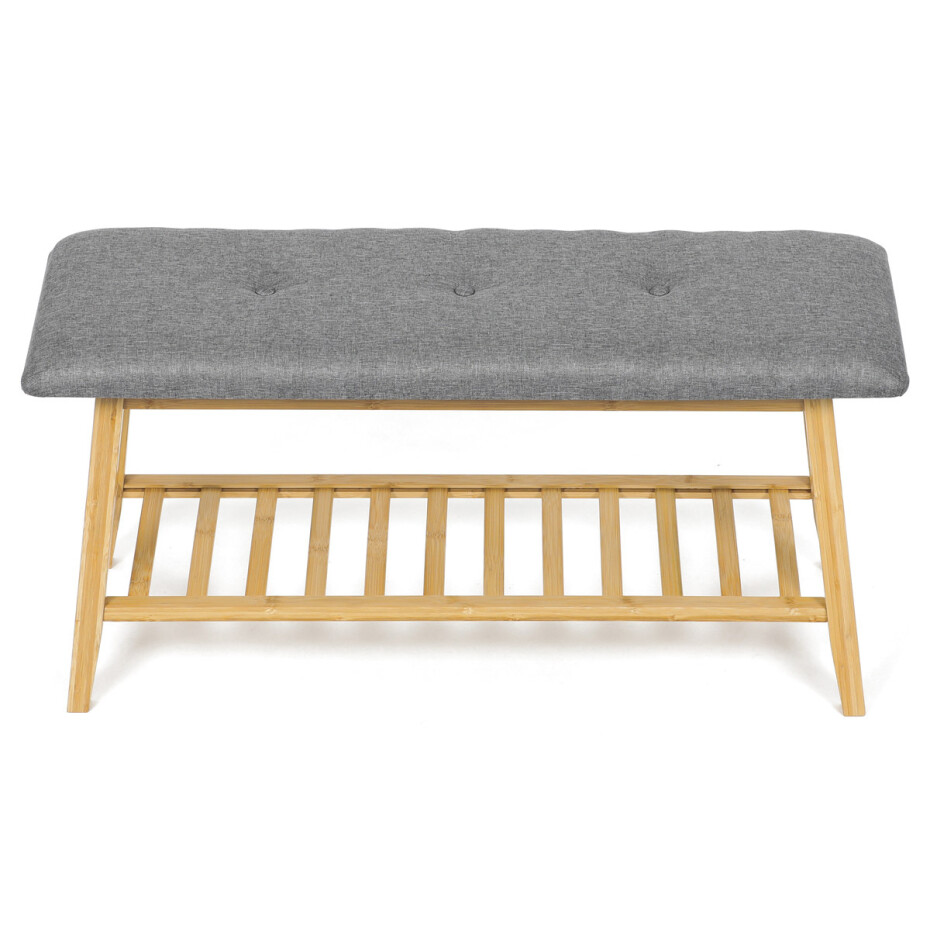 Autronic DR-N1012 GREY2 Botník s taburetem, 90 x 45 x 30 cm - main (1)