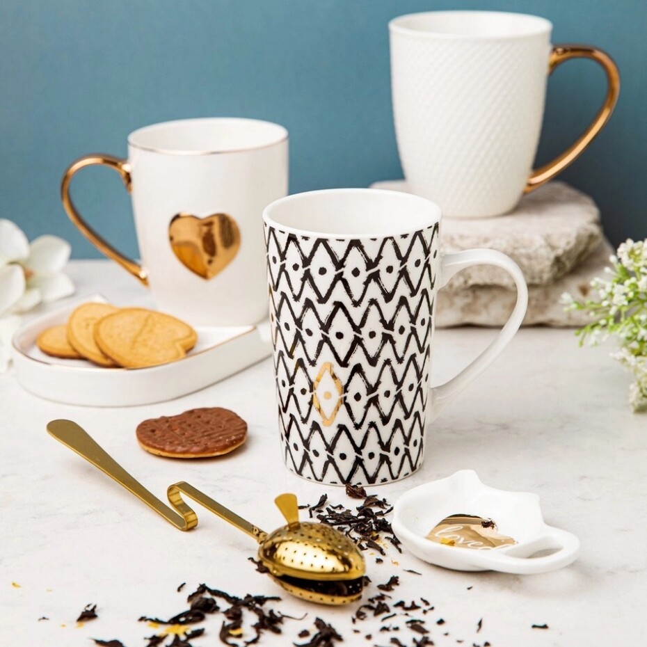 Florina Porcelánový hrnek s infuzérem Glitz, 350 ml - main (1)