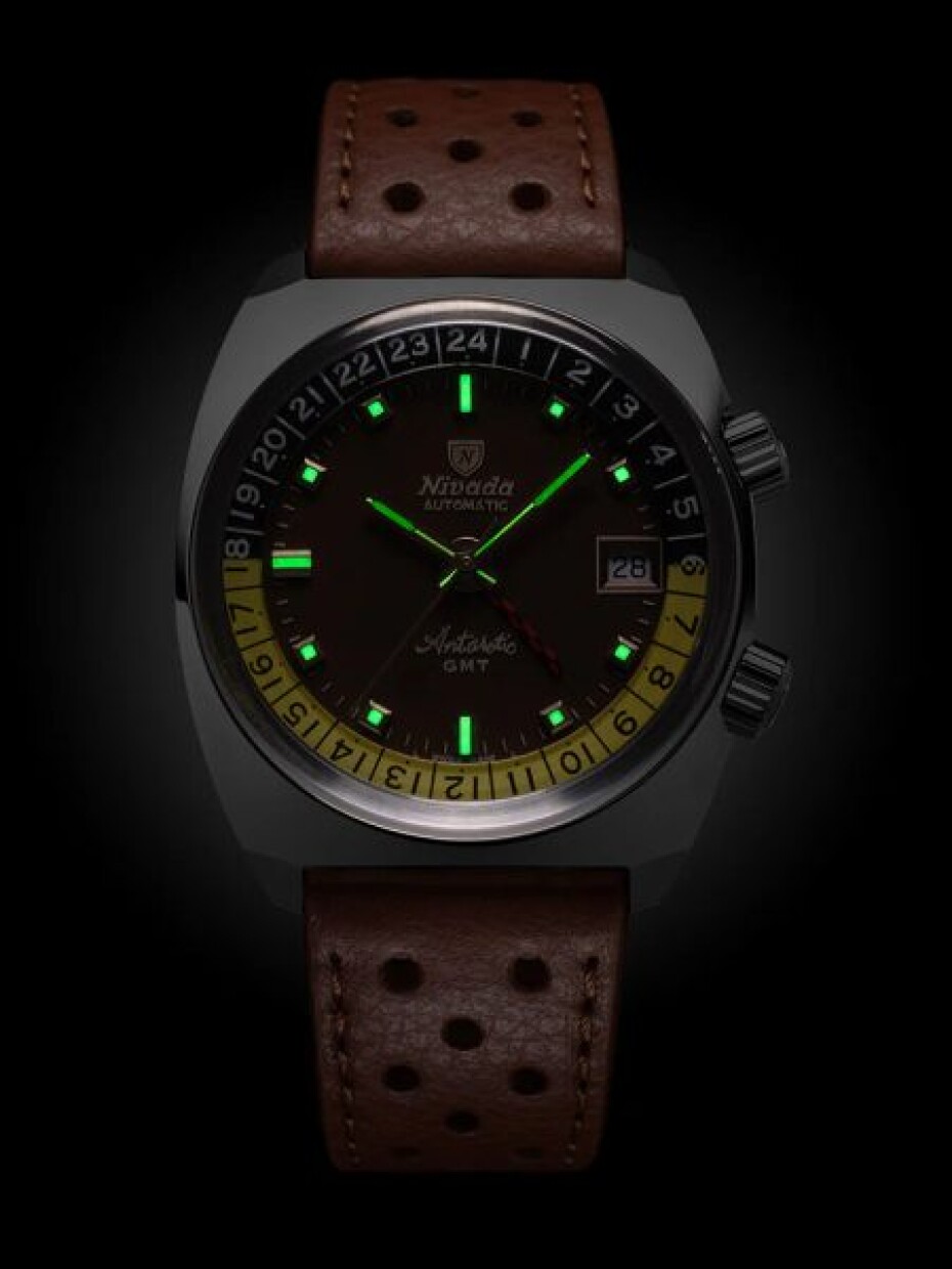 Nivada Grenchen Antarctic GMT - Black - Black Leather - main (9)