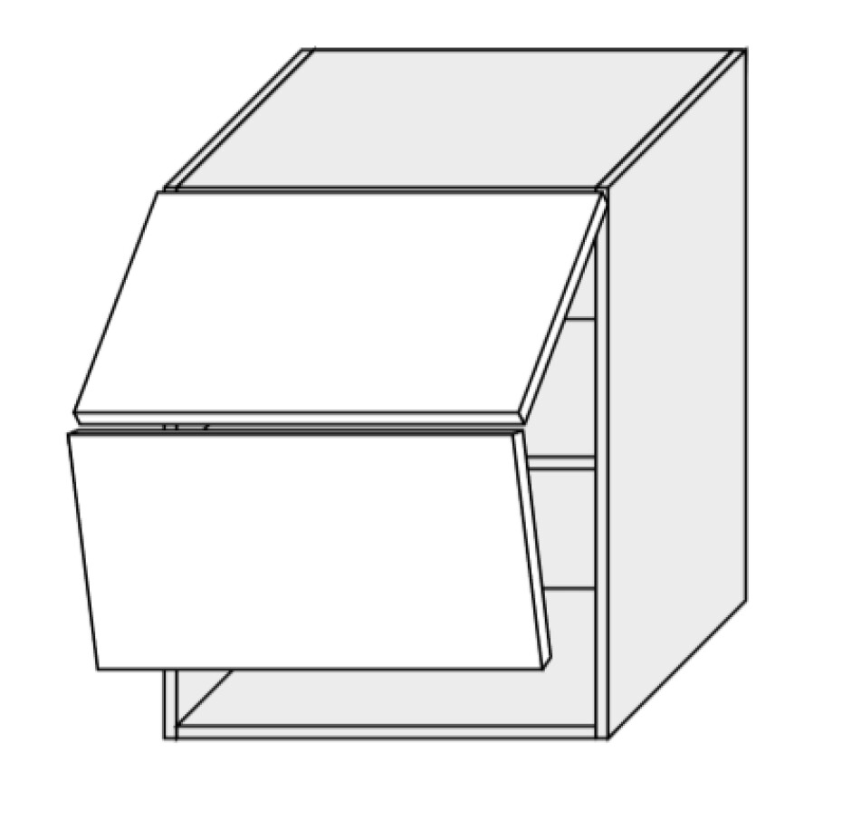ArtExt Kuchyňská skříňka horní, W8B / 60 Aventos Quantum Barva korpusu: Bílá - main (1)