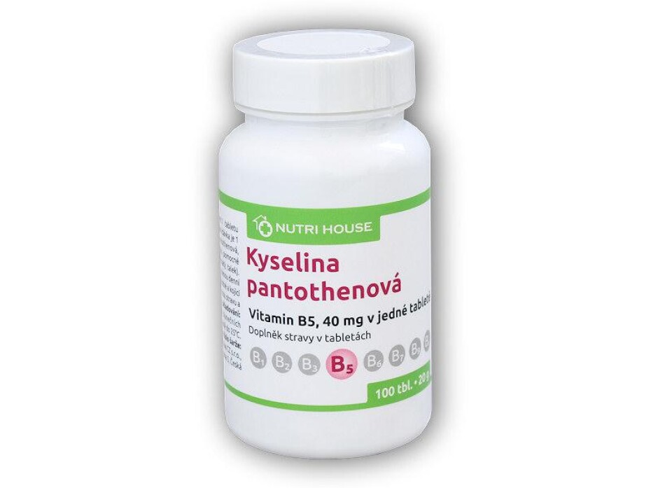 Nutri House Kyselina pantothenová B5 40mg 100 tablet - main (0)