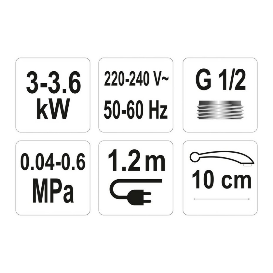 Fala - Baterie umyvadlová s elektrickým ohřívačem vody (10cm) TO-75931  - main (2)