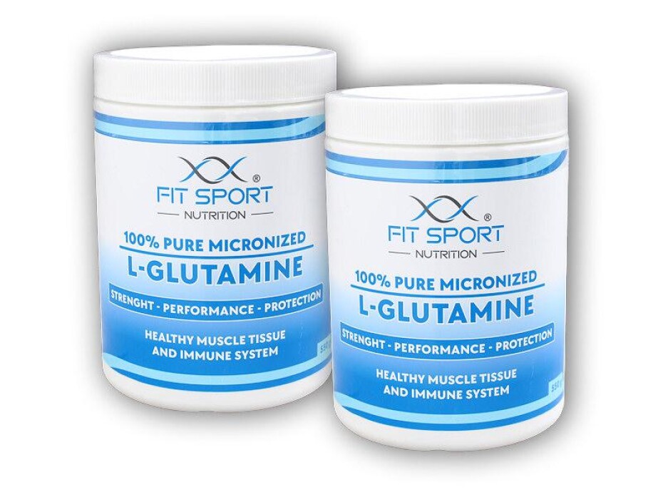 FitSport Nutrition 2x 100% Pure Micronized L-Glutamine 550g - main (0)