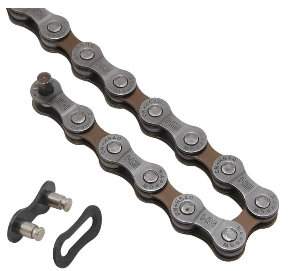 SHIMANO Řetěz SH CNHG40 šedý balený +spojka 8k - main (0)